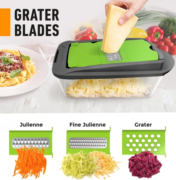 1 Hand Held Multifunctional Potato Onion Cutter Fruits Slicer Manual Vegetable Chopper Kitchen Gadgets - Image 3