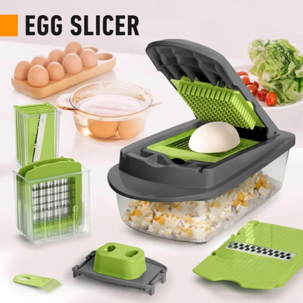 1 Hand Held Multifunctional Potato Onion Cutter Fruits Slicer Manual Vegetable Chopper Kitchen Gadgets - Image 2