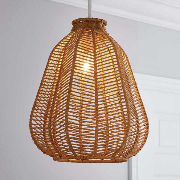 Exquisite and Durable Handwoven Seagrass Ceiling Lamp Shade Better Light For Home - Image 4