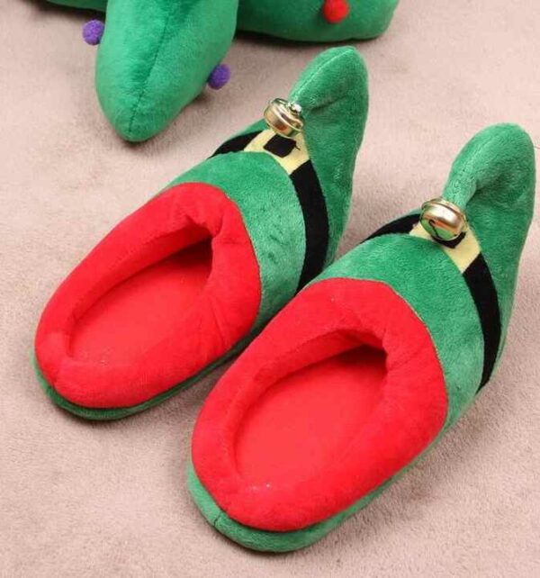 Home Slippers Christmas Gift Indoor Slippers Sled Winter Warm Shoes - Image 2