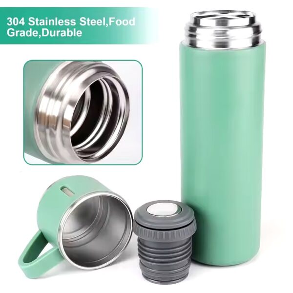 Outdoor Vacuum Set Thermos Hot Tomatodos Termosse With Cup Stainless Steel Bottle Three Lids