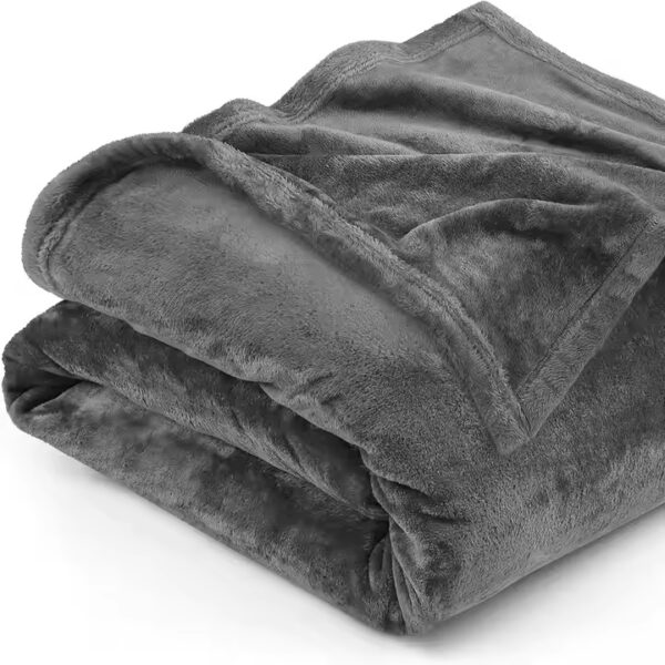 Microfiber Throw Fleece Solid Color Flannel Blanket Grey 300GSM Soft Cozy Polyester Luxury Bed Blanket Manufacturerfor